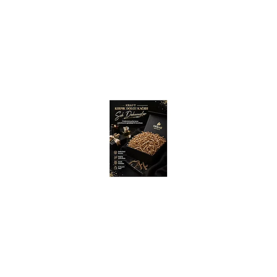Kraft Kağıt Kırpık Dolgu Malzemesi 25 Gr - Doğal Kutu İçi Koruyucu Ambalaj