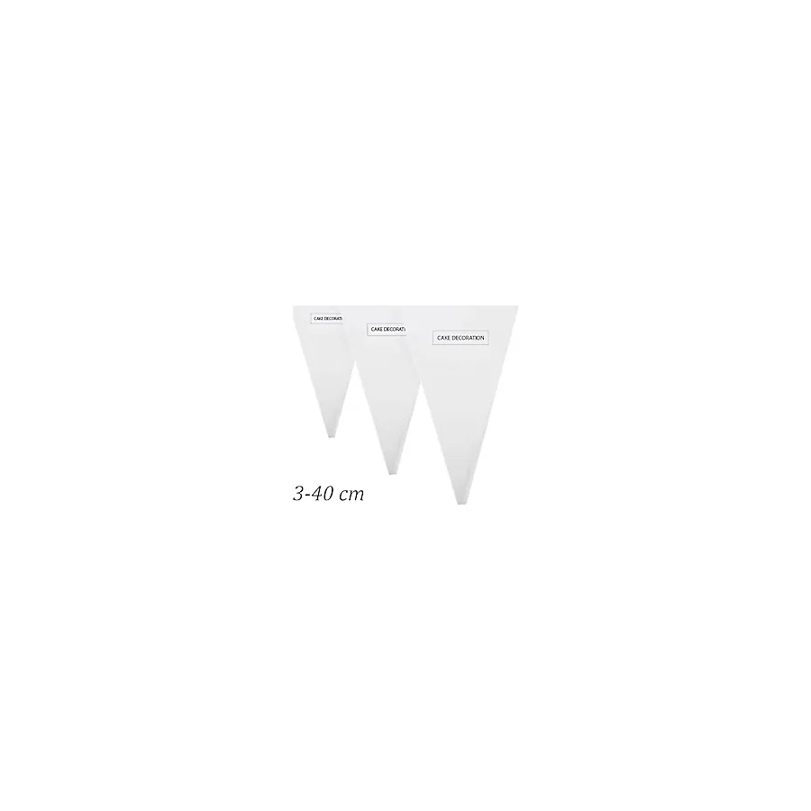 Krema Sıkma Torbası Yıkanabilir- Bez - 3x40 cm