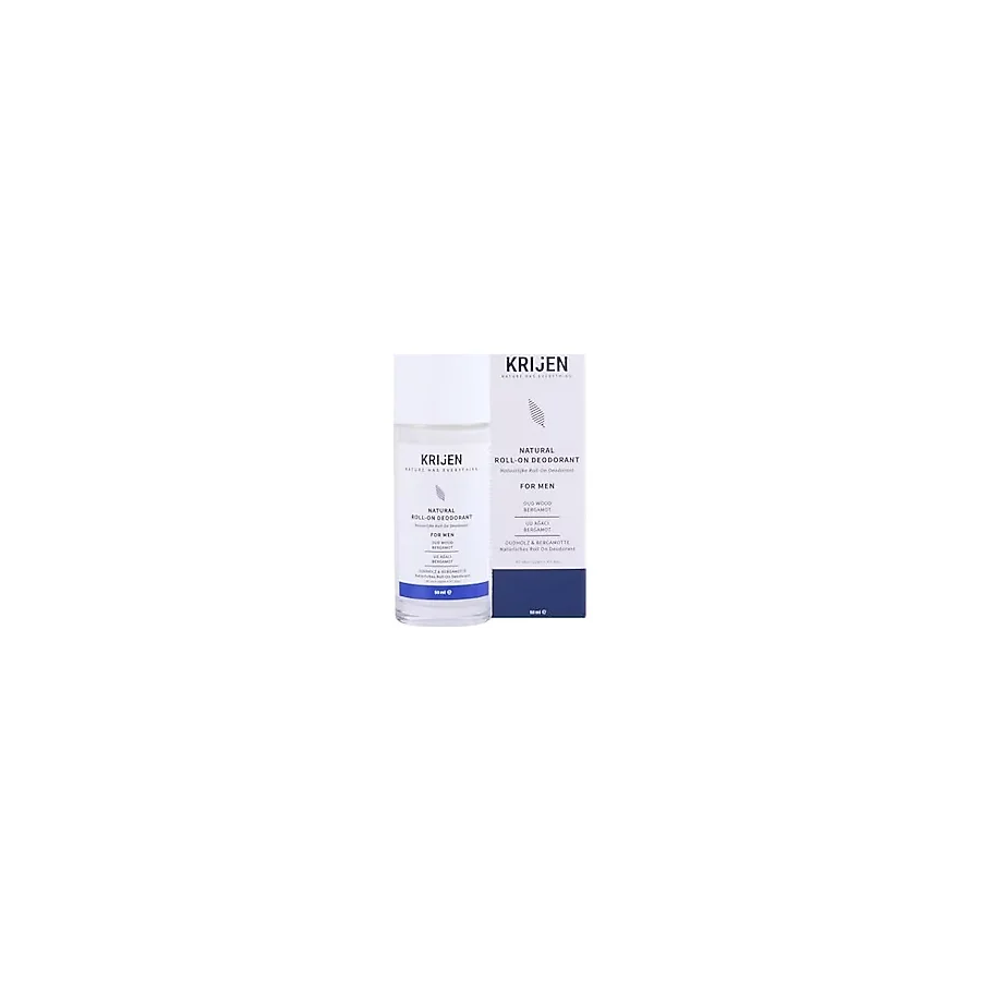 Krijen Ud Ağacı & Bergamot Erkek Roll-On Deodorant Aluminyum İçermez + Mineral + Doğal Yağlar