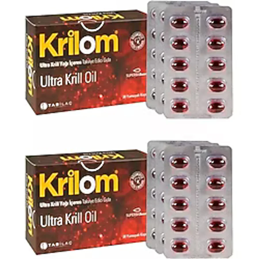 Krilom Ultra Krill Oil 30 Kapsül 2'li