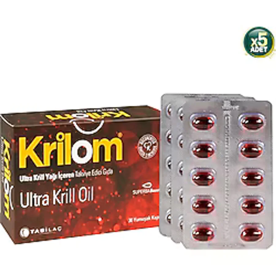 Krilom Ultra Krill Oil 30 Kapsül 5'li