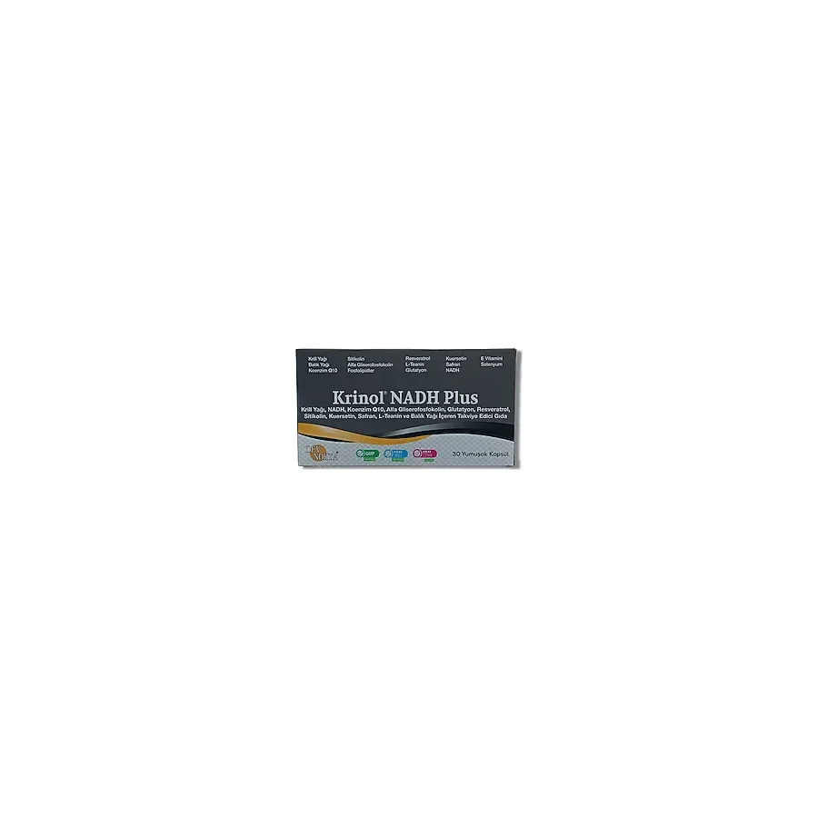 Krinol Nadh Plus - Krill Yağı Nadh Koenzim Q10 Glutatyon Resveratrol Safran - 1 Kutu - Portakal