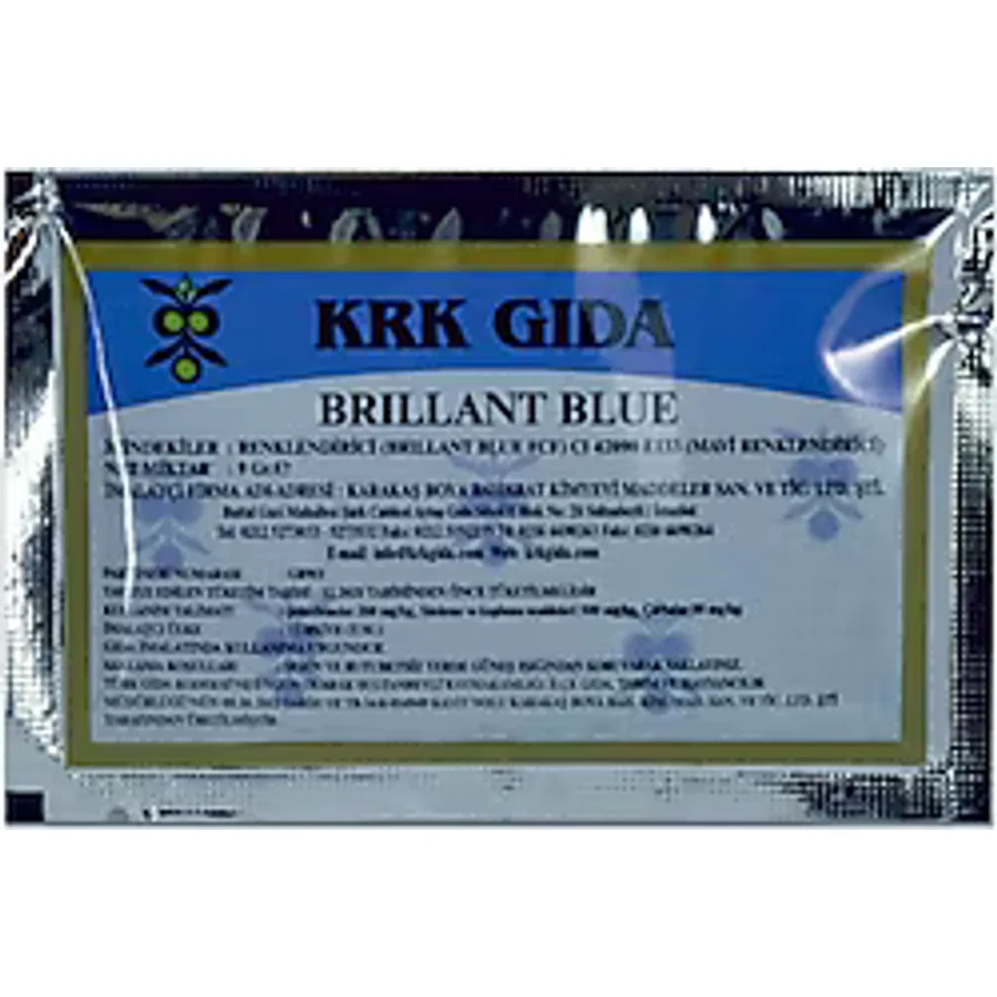 Krk Mavi 9 gr Toz Gıda Boyası