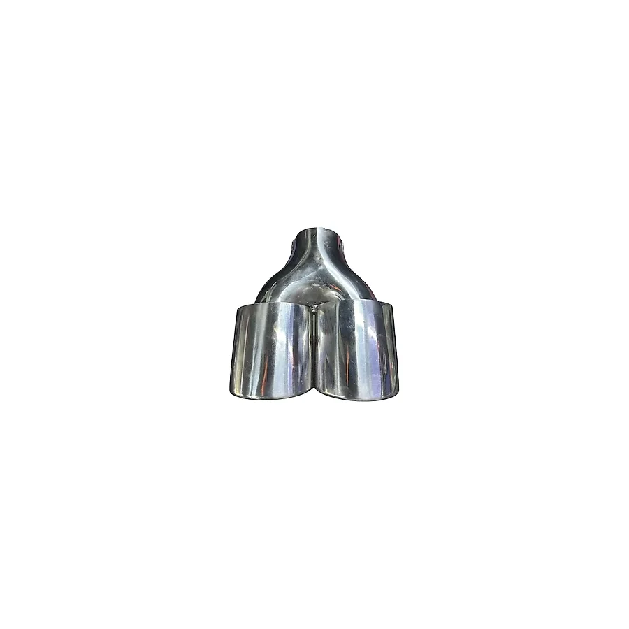 Krom 2'Li Elips Model 90 Mm Egzoz Ucu Paslanmaz Çelik & Sportif Tasarım