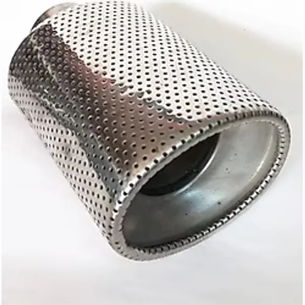 Krom Delikli Oval Içi Dolu Sessiz Egzoz Eksoz Ucu