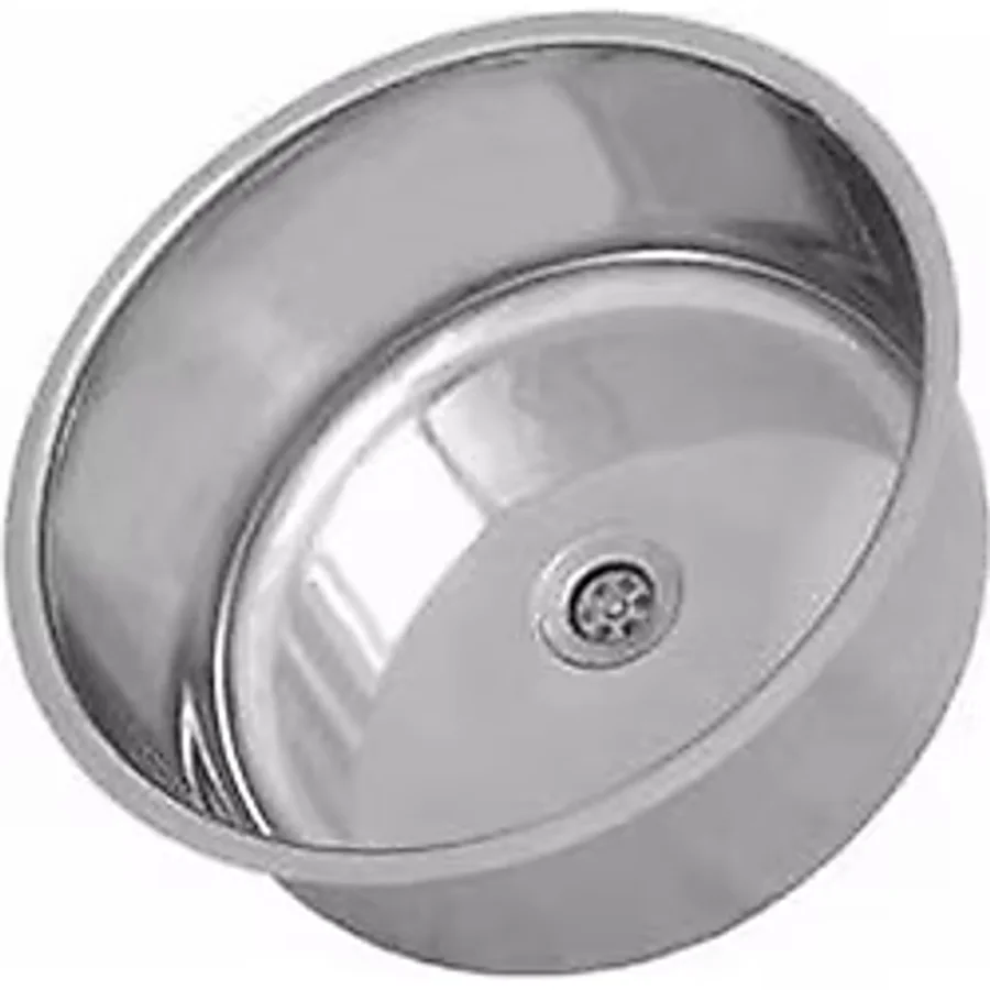 Krom Evye Kromevye Paslanmaz Yuvarlak Oval Krom Evye Mutfak Lavabosu Evyesi