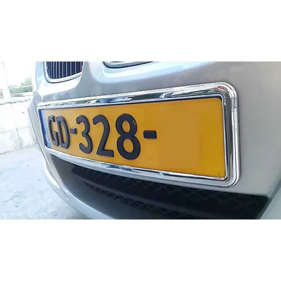 Krom Plaka Çerçevesi 2Adet Consept Plakalik 373257366