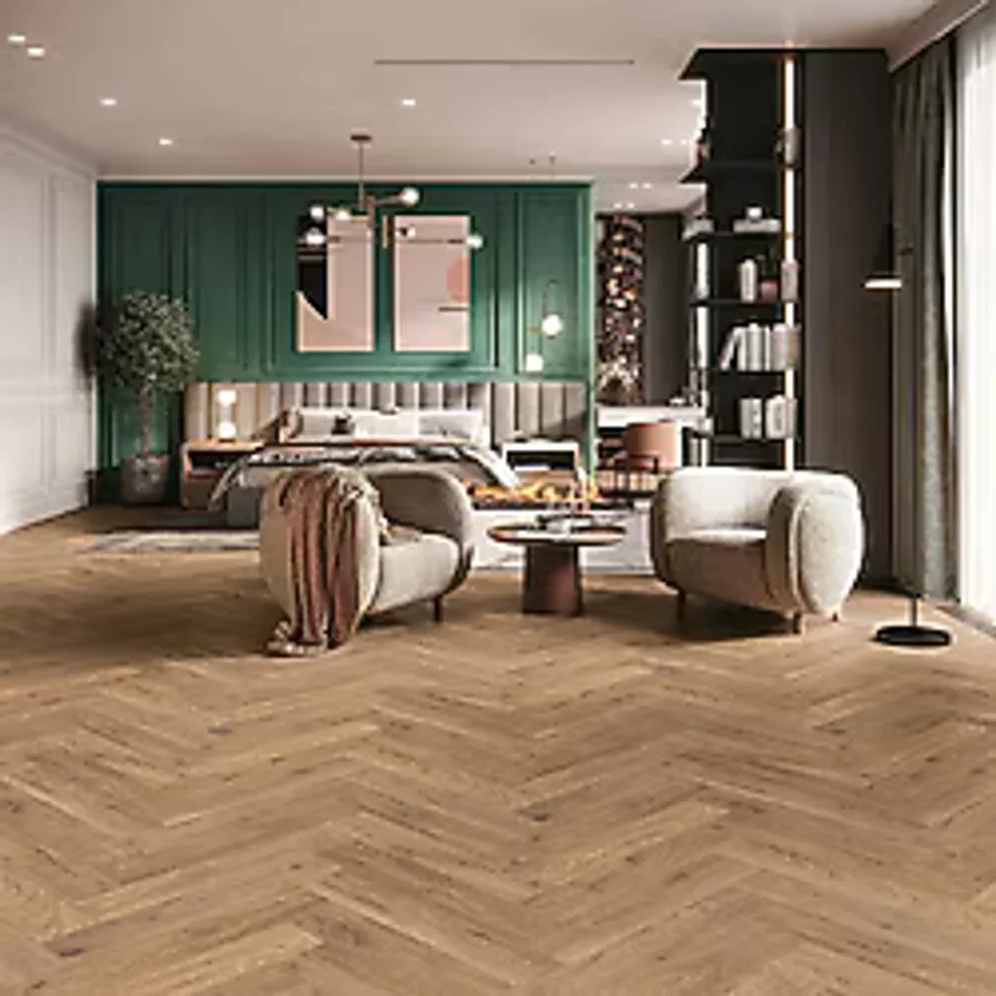 Krono Original Balıksırtı Ateş Meşesi 32.Sınıf Laminat Parke Derzli 630x126x8 mm 0,87 m2