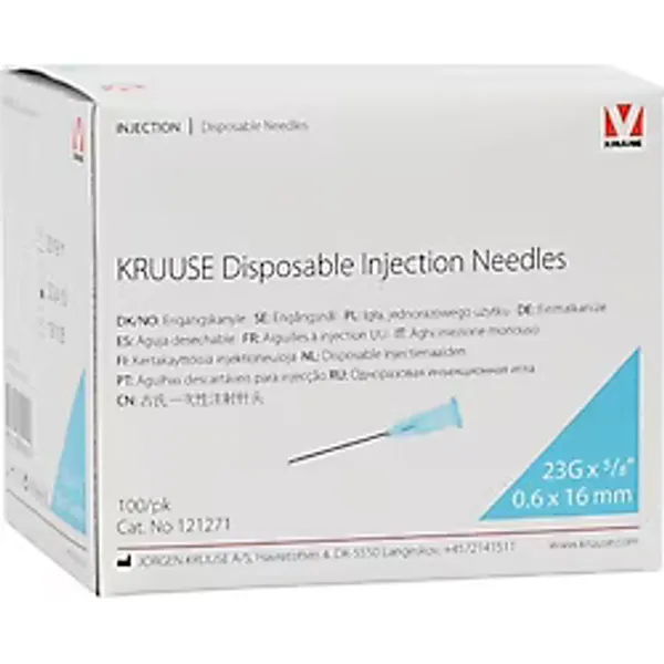 Kruuse Enjektor Ignesi 0.6 X 16 Mm. Mavi (23G X 5/8) 100 Adet