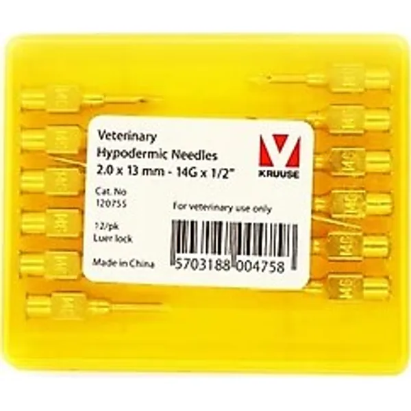 Kruuse-Vet Enjektör İğnesi (14Gx1/2) 2.0 X 13 Mm (12 Adet)
