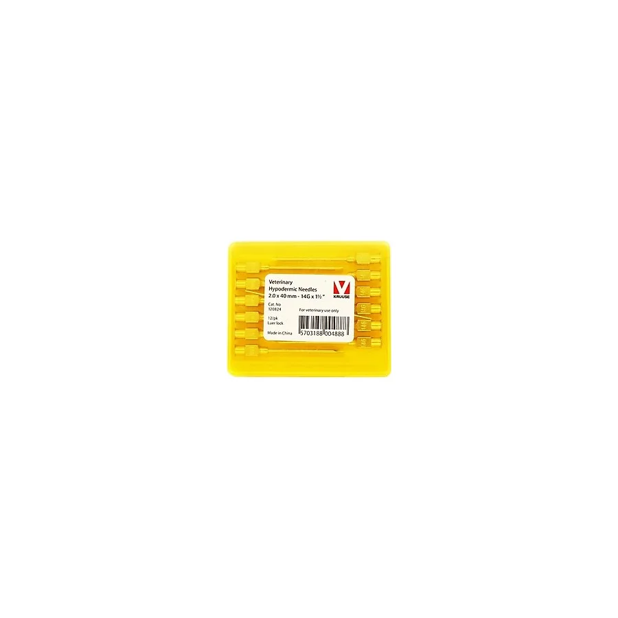 Kruuse-Vet Enjektör İğnesi (14Gx112) 2.0 X 40 Mm (12 Adet)