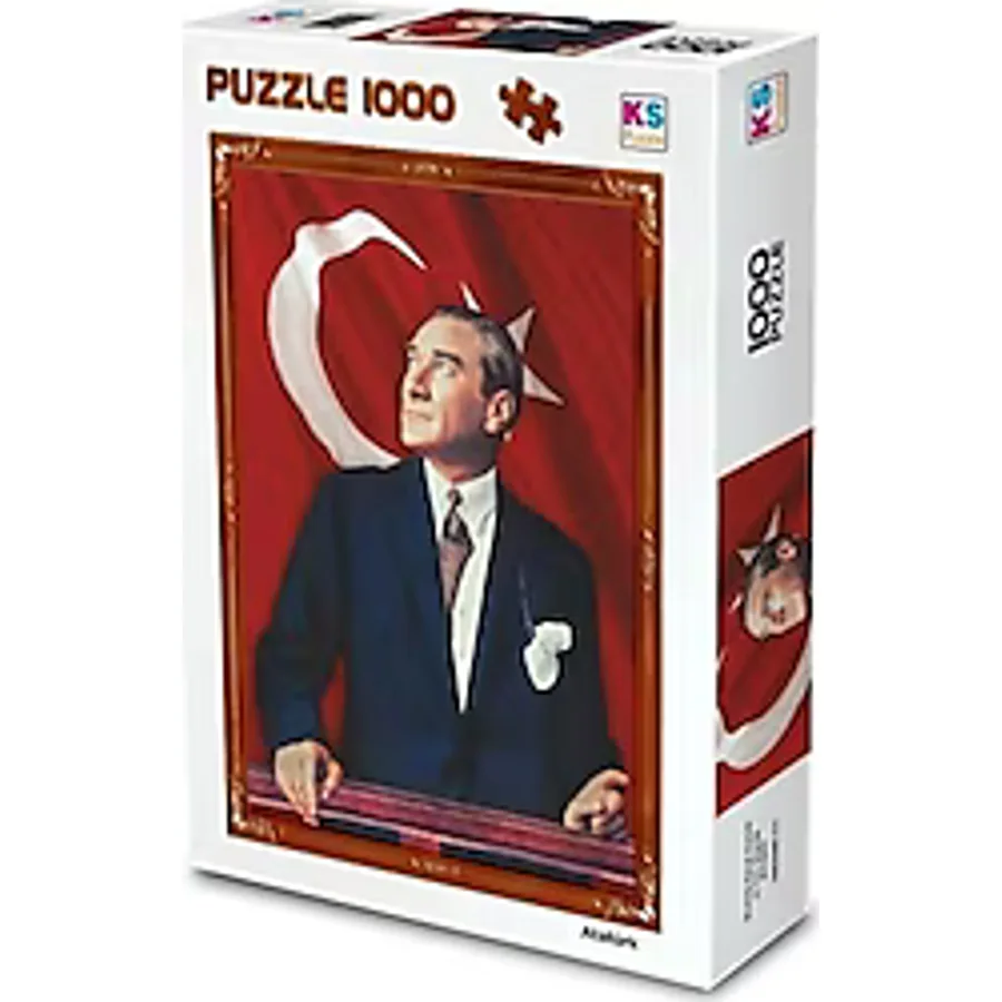 KS Games Atatürk ve Türk Bayrağı 1000 Parça Puzzle 11207