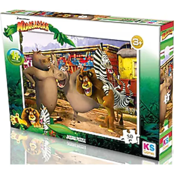 KS Games Madagascar 50 Parça Puzzle MG709