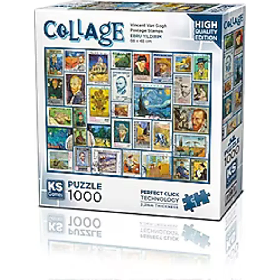 KS Games Postage Stamps Gogh 1000 Parça Puzzle 20760
