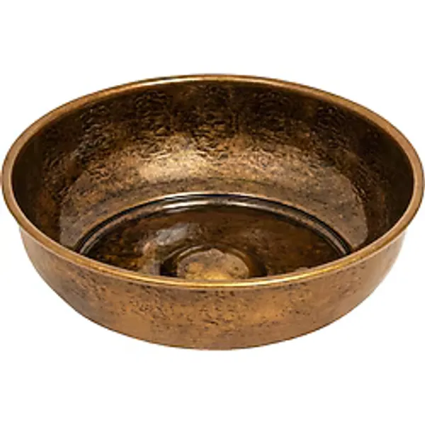 KT HOME Hamam Tası Osmanlı Motifli Metal Banyo Tası Antik