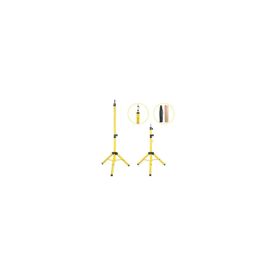 Kuaför Eğitim Mankeni İçin Metal Tripod - Sari + Taşıma Çantası