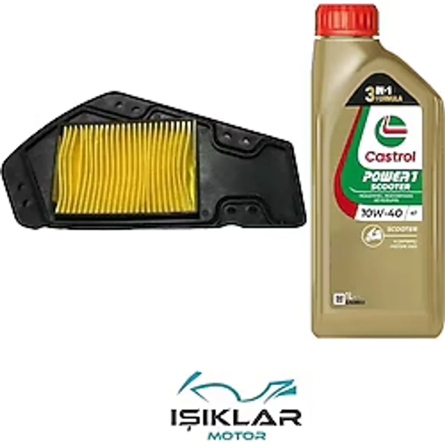 Kuba Brillant 125 Castrol Yağ Ve Hava Filtre Bakım Seti Bs0003