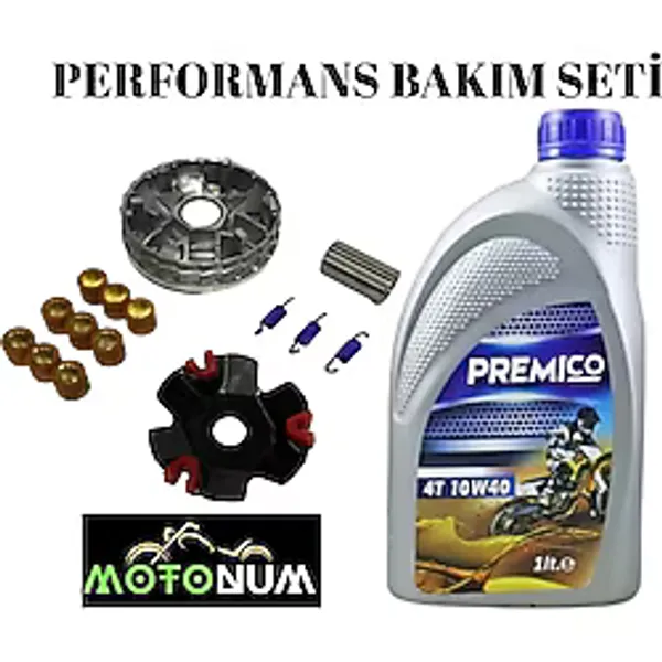 Kuba Space 50 Pro Performans Ön Varyatör Yağlı Bakım Seti Premico 10W40 M1410