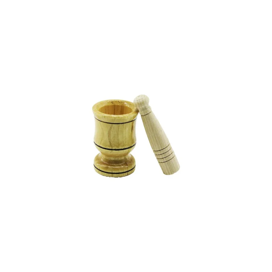 KÜÇÜK BOY AHŞAP HAVAN SARIMSAK DÖVECEK Ç: 6CM--D: 4CM--Y: 8.8CM FİLELİ AMBALAJ-Findit