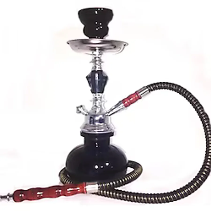 Küçük Boy Nargile Takımı - Siyah ( Lisinya ) - 001-Renkli
