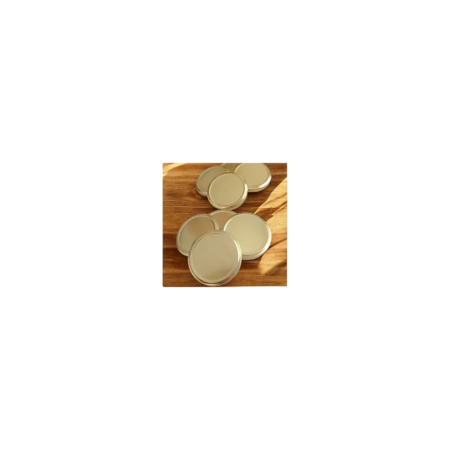 Küçük Işıklar Cam Kavanoz Kapağı 300CC Magnolia Kavanoz Kapağı, Paşabahçe Kavanoz Kapağı 1000CC - Gold - 30 Adet - 300 ml
