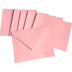 Küçük Zarf Kartvizit 7x9 Açık Pembe - 20 Adet