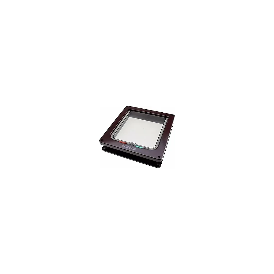 Kudi 4 Yollu 22.5x22.5x10 cm Kedi Kapısı - Kahve