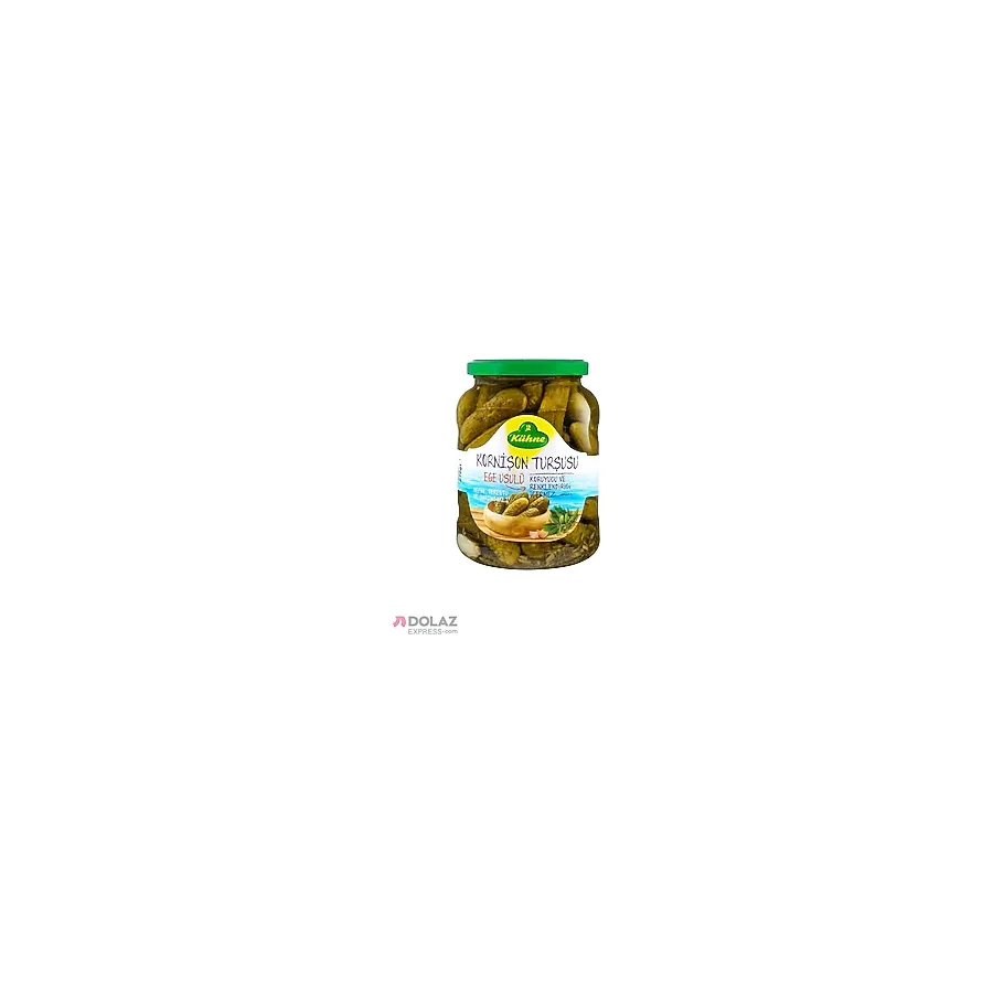 Kühne Ege Usulü 720 ml / 670 gr Kornişon Turşu