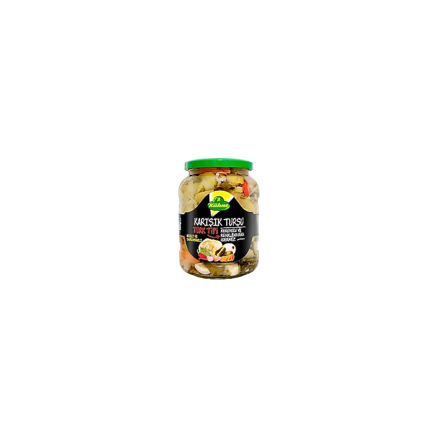 Kühne Türk Tipi 680 gr / 720 ml Karışık Turşu