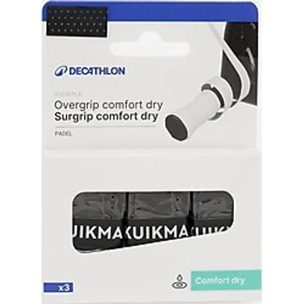 Kuikma Padel Overgrip - Siyah - Comfort Dry
