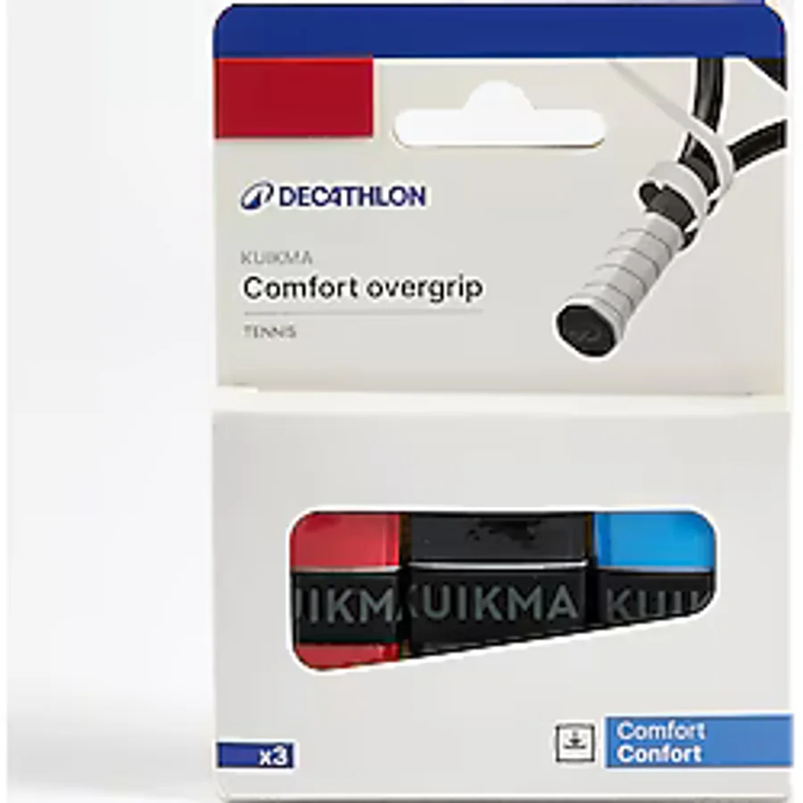 Kuikma Tenis Overgrip - 3 Adet - Renkli - Comfort Decathlon