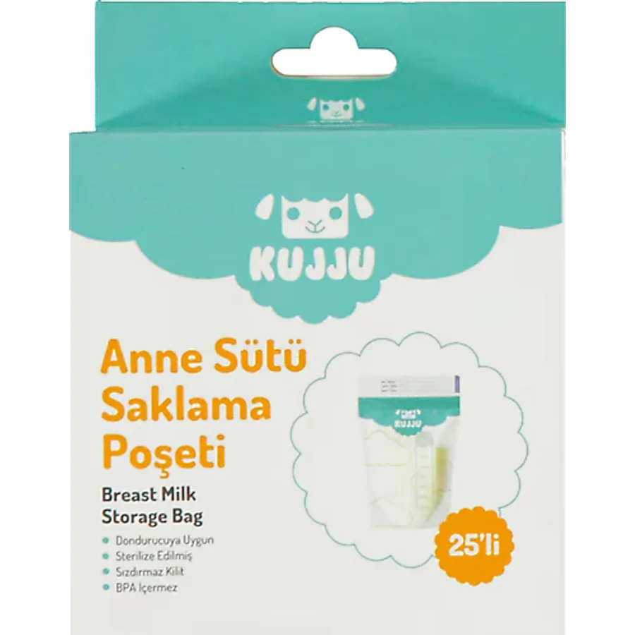Kujju Süt Saklama Poşeti 25 Adet