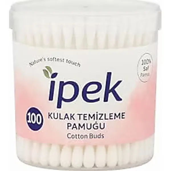 Kulak Çubuğu Pamuğu -%100 Hidrofil Pamuk - Güvenli ve Hijyenik Kullanım - Esnek Çubuk Yapısı - Makyaj Düzeltme ve Temizlik İçin İdeal - CE Belgeli - Made in Türkiye (100 ADET)