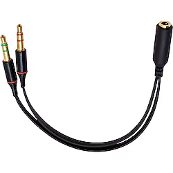 Kulaklık Mikrofon Çoklayıcı 3.5mm Splitter Switch Dönüştürücü