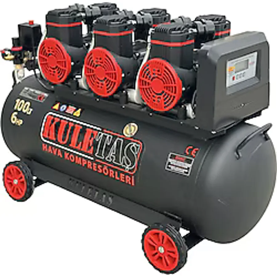 Kuletaş PREMIUM100 6 Hp 100 lt Yağsız Sessiz Premium Kafa Kompresör