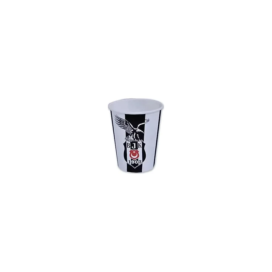 Kullan At Market Karton Beşiktaş Bardak 7,5cm x 9cm 200cc 8 Adet