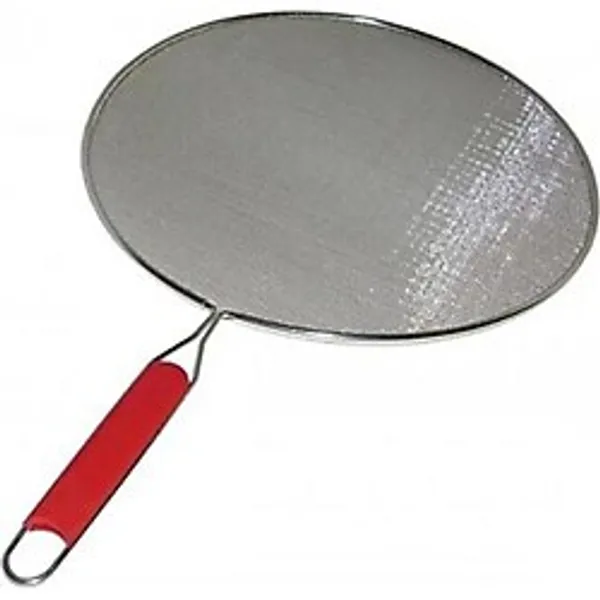 Kulplu Metal 28Cm Yag Sicratmaz Kapak