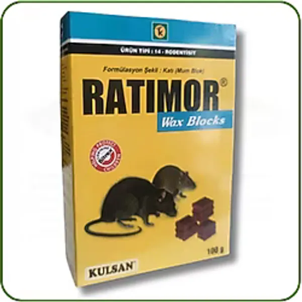 Kulsan İlaç Ratimor Wax Mum Blok Fare Zehiri 100 Gram