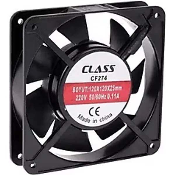 Kuluçka Makinesi Fan 220 V Metal Fan 12 x 12 x 3.8 cm