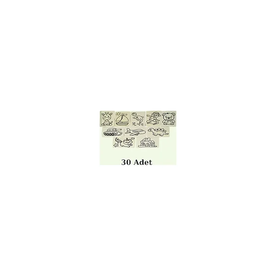 Kum Boyama Seti 30 Adet A5 Boyutunda 20x13.5