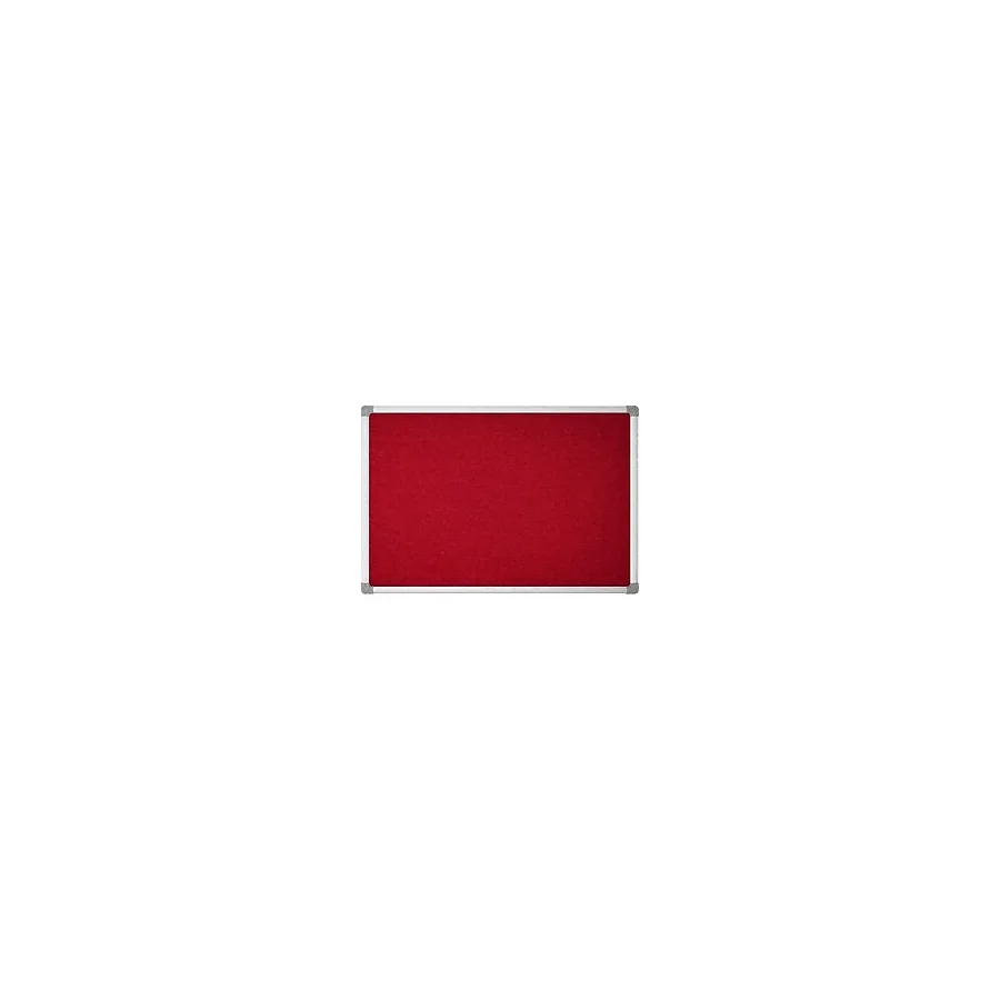 Kumaş Kaplı Mantar Pano, Kurs Pano, 70X120 cm Kumaşlı Pano, Sınıf Resim Panosu - Alüminyum Çerçeve - Bordo