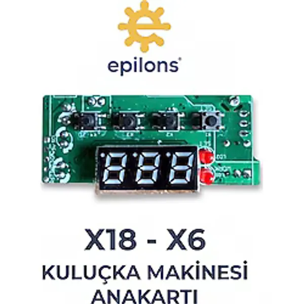 Kumkum Ticaret Mx-18 Mx-6 Ev Tipi Mini Kuluçka Makinesi Anakartı Dijital Göstergeli Termostat ve Kontrol Kartı Yedek Parça ( Lisinya )