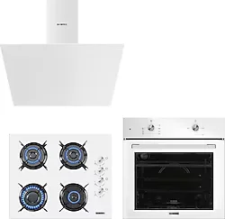 Kumtel Home Basic Beyaz Ankastre Set