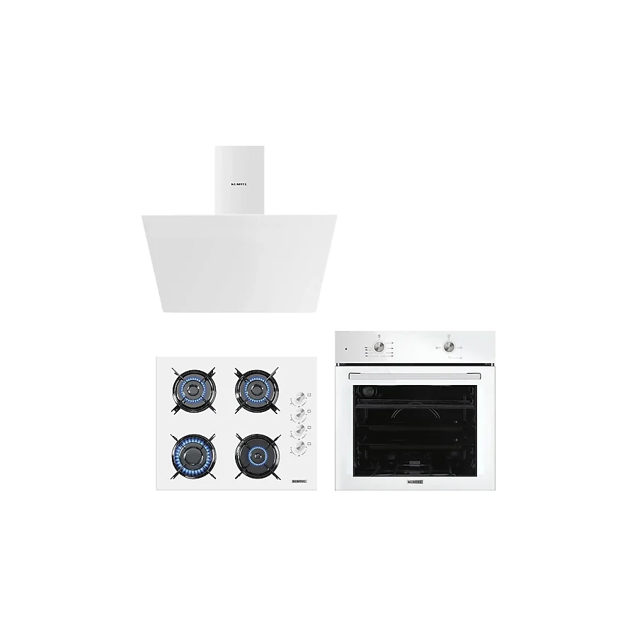 Kumtel Home Basic Beyaz Ankastre Set