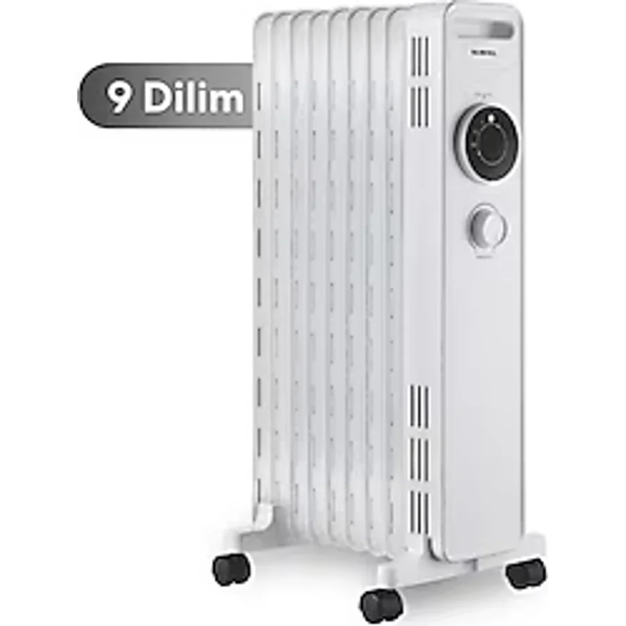 Kumtel KUM-1225S 9 Dilimli 2000 W Beyaz Yağlı Radyatör