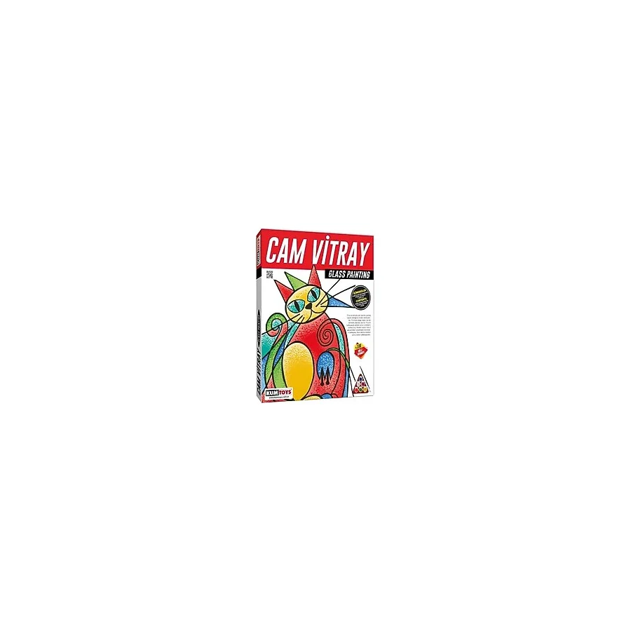 Kumtoys Cam Vitray Boyama Seti - Sanat Seti - Boyama Setleri - Cam Boyama Seti
