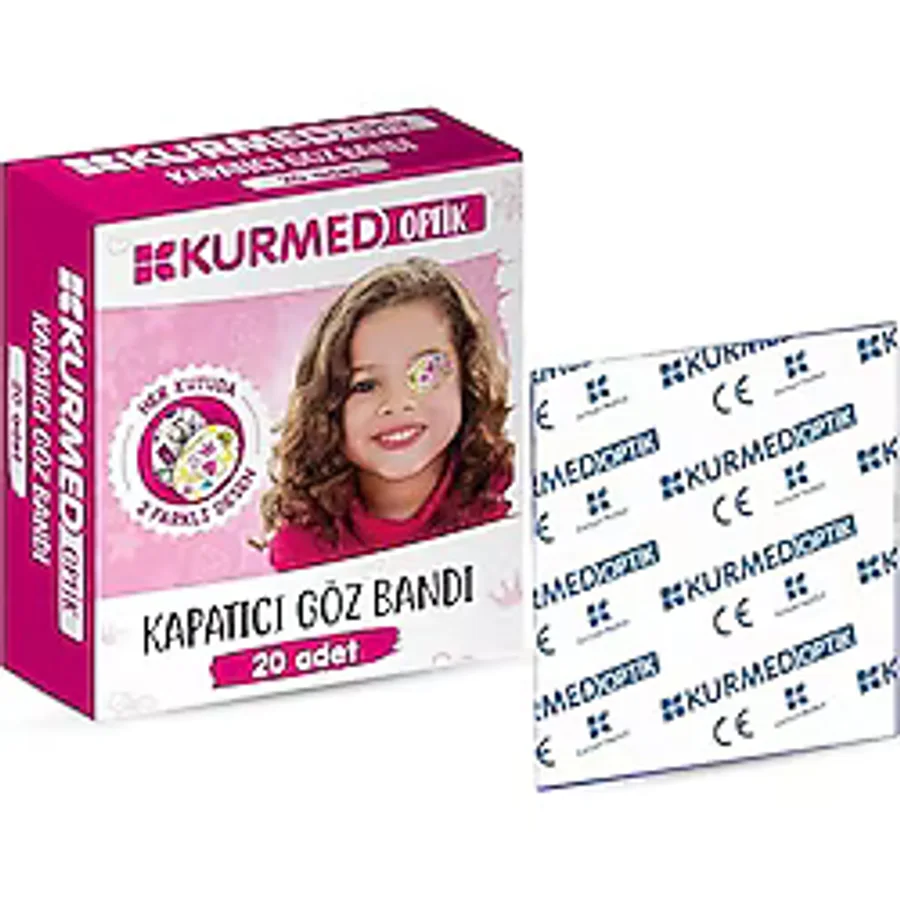 Kurmed Optik Çocuk Göz Pedi Kız 20 Adet