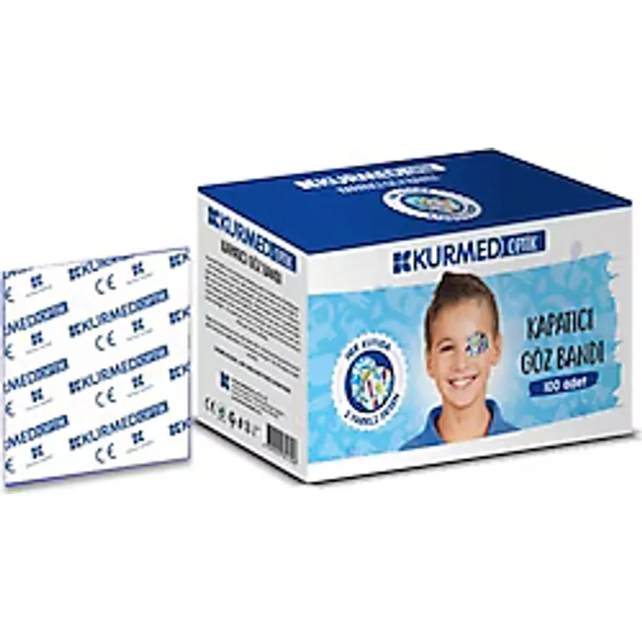 Kurmed Optik Çocuk Kapatıcı Göz Pedi Erkek 100 Adet