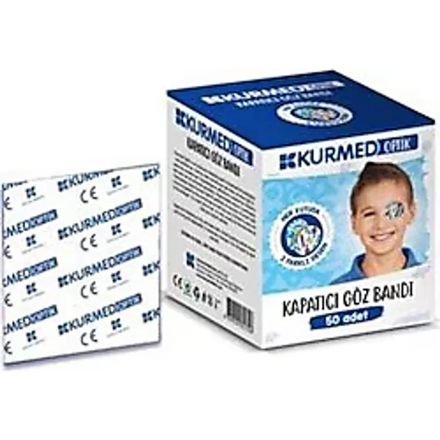 Kurmed Optik Çocuk Kapatıcı Göz Pedi Erkek 50 Adet