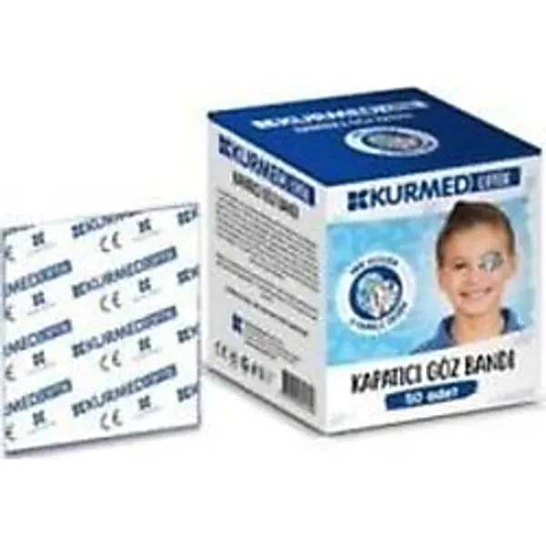 Kurmed Optik Erkek Çocuk Göz Kapama Bandı 50 Adet 1 Paket